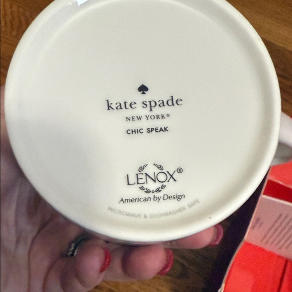 Kate Spade “ The Bees Knees” Polka Dot Mug new inbox original tags still in cup - Picture 3 of 4